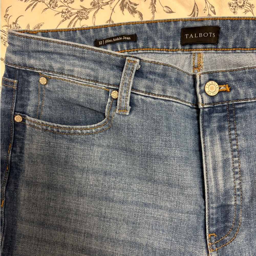 Talbots Light Blue Denim Slim Ankle Jeans